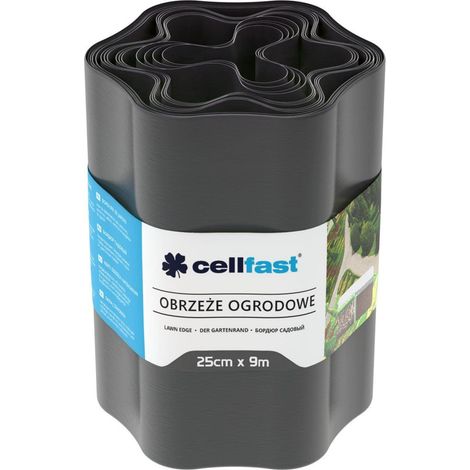 Cellfast Moderne Bordüre Farbe Graphit 9m x 25cm