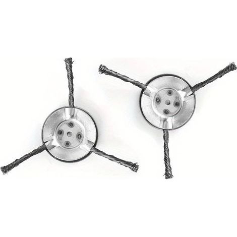 Tête de coupe-bordures universelle 15,2 cm - Compatible tondeuses et débroussailleuses. Fil acier robuste pour désherber et éliminer les déchets de tonte efficacement