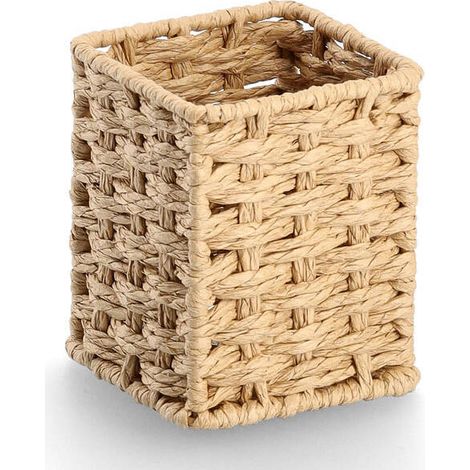 Stiftehalter aus Papiergeflecht 8 x 8 x 10,7 cm