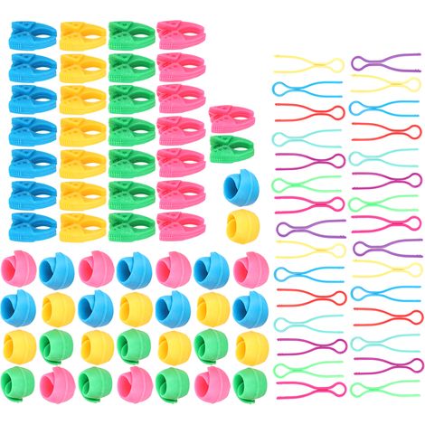 90Pcs Bobbin Thread Buddies Silicone Clamps Fixing Clips Plastic Sewing Supplies (1/5)