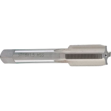 Taraud hss-g sti pour filets rapportes metriques de type helicoil - dtail : taraud sti m18x150