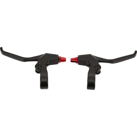 MEROCA Poignée de Frein Allongée Noir Rouge pour VTT Pliable en Aluminium, Accessoire Vélo (1/5)