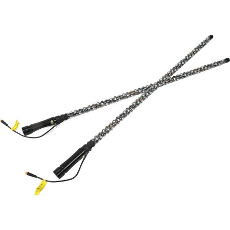 x 90 cm RGB-LED-Lichter mit Fahnenmast, App-steuerbar, 12–24 V, für UTV, ATV, LKW, Boot, 2er-Set, mehrfarbig (1/5)