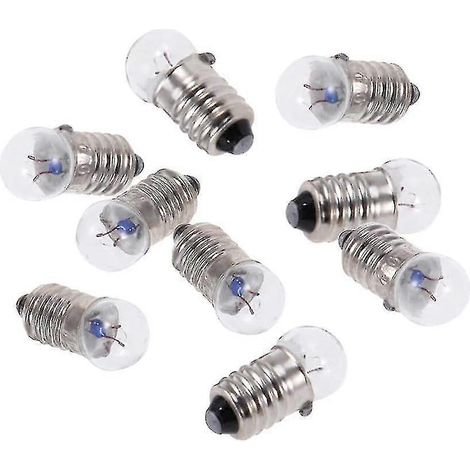 Filiyano – lampe torche à vis – 【bt02】Lot de 10 ampoules E10, 2,5 V 0,3 A, mini ampoules pour lampe torche à vis (1/5)