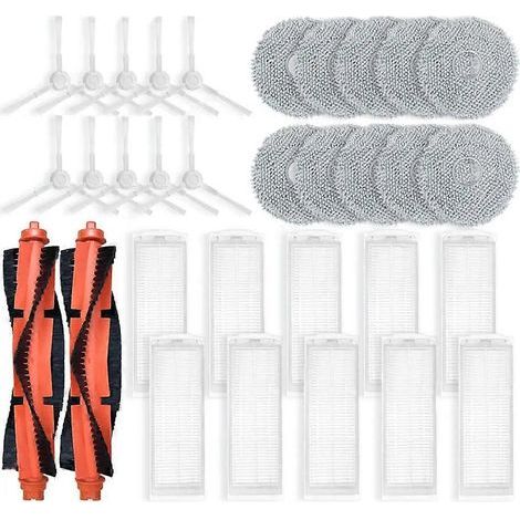 Filtre pour aspirateur brosse pour aspirateur Filtre de brosse pour aspirateur filtre de avec Xiaomi Robot Aspirateur X20 C101 C101JZ de remplacement pièce détachée Accessoires Main Side Brosse HEPA F (1/5)