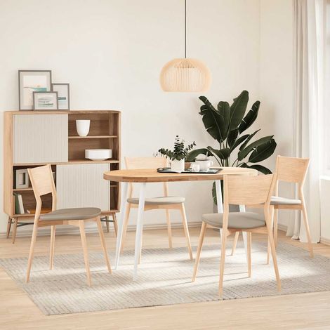 Pieds de table console coniques 4 pièces Blanc 72-73 cm Acier (1/5)