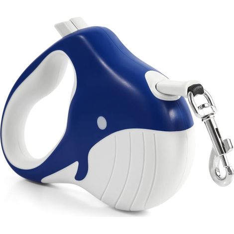 Laisse rétractable pour chien, légère et portable, avec fonction laisse pour chat (1/5)