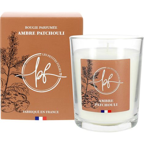 Candela Profumata Ambra Patchouli 180g Con Astuccio - Les Petites Folies