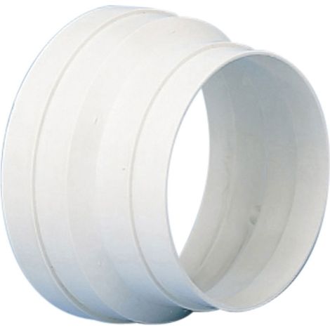 Unelvent – Réduction PVC 100mm – Raccord VMC pour conduits ØA 100mm ØB 80mm – Vendu à l'unité – Pour espaces confinés
