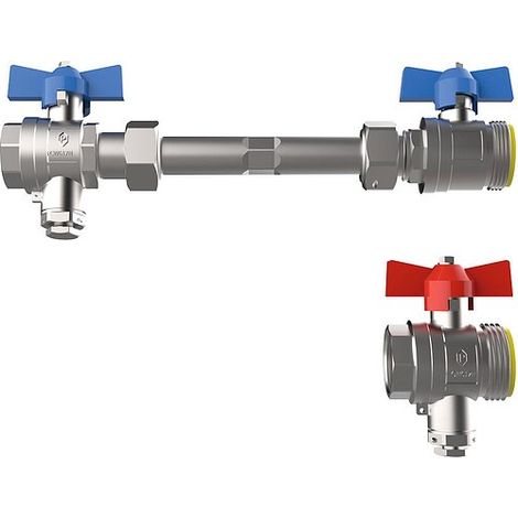 Buderus Anschlussgruppe für WMZ Logafloor WMZ H3/4, horizontale Ausführung, 3/4"