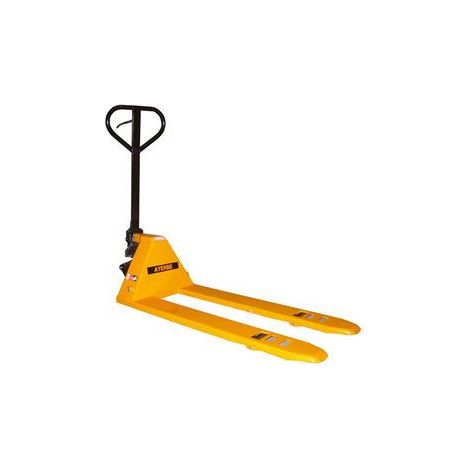 Transpalette profil bas 1500 kg Ayerbe 580440 avec galets métalliques (1/3)