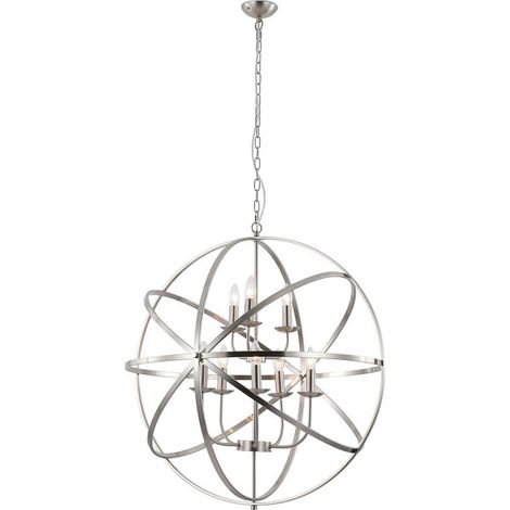 Ciondolo Orbit 8Lt, metallo argento satinato (1/3)
