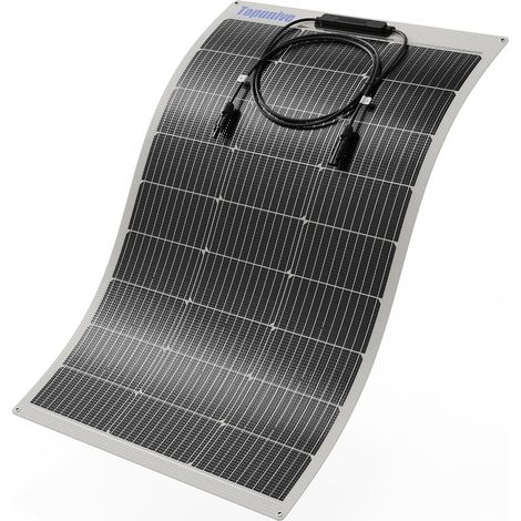 Panneau Solaire Flexible Monocristallin 100 W 12 V pour Batteries, Caravane, Camping-Car, Bateau, Yacht, Marine (1/5)