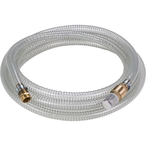 Filiyano-Accessoires : ensemble de tuyau d'aspiration transparent de 7 mètres avec raccords en laiton (1/4)
