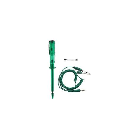 Testeur de Circuit Électrique de Voiture DC 6V/12V/24V avec Lampe d'essai de Pince Crocodile Câble Bobine pour Vérifier Tension Batterie Moto Véhicule (1/5)