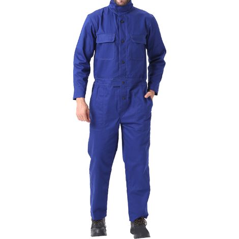 Combinaison de protection intégrale ignifugée pour soudeur, bleu XL (1/5)