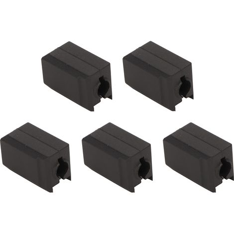 Lot de 5 protections antiadhésives en silicone noir pour bloc chauffant d'extrudeuse Bambu Lab X1 Carbon P1P (1/5)