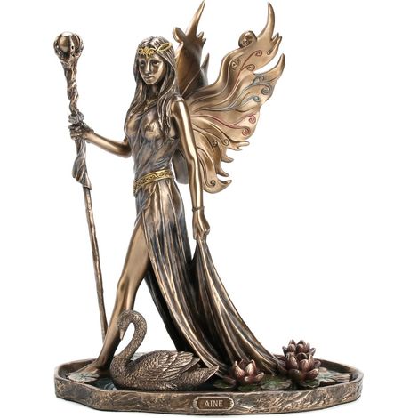Signes Grimalt Figure de figure de personne  Figrua Aine Fairy Gold Bronze 22x10x17cm 27340