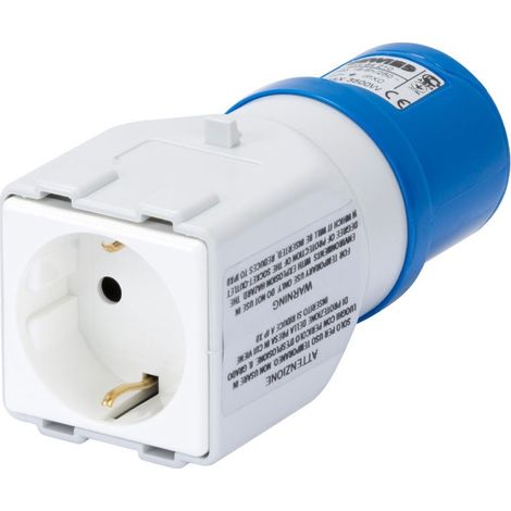 Adattatore Presa Spina 2P+T 16A 230V 50/60HZ Da Industriale a Civile