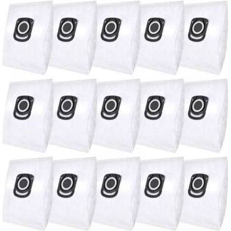 Lot de 15 sacs d'aspirateur pour Rowenta Hygiene+ ZR200520 ZR200720 Swirl R39 Sacs à poussière pour Rowenta Compact Power, X-Trem Power & Silence Force (RO64xx RO63xx RO68xx RO39xx)