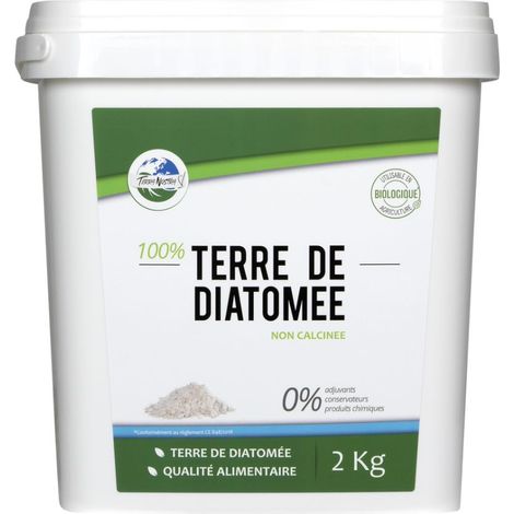 Terre de diatomée extra pure 2kg – Insecticide naturel pour puces, punaises de lit, fourmis – Utilisable en agriculture biologique – Terra Nostra