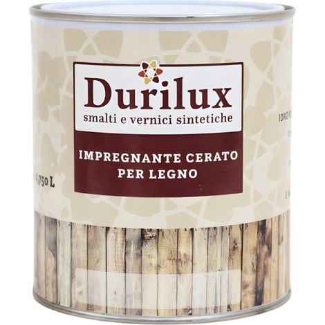 Impregnante trasparente effetto cera durilux per legno formato 0,750 lt - confezione 1