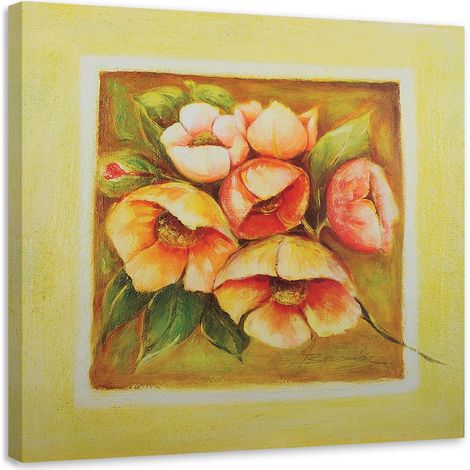 Tableau sur toile Fleurs colorées Plantes 60x60 (1/5)