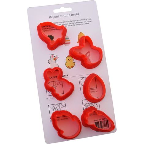 Set di 6 formine per biscotti di Pasqua (1/5)