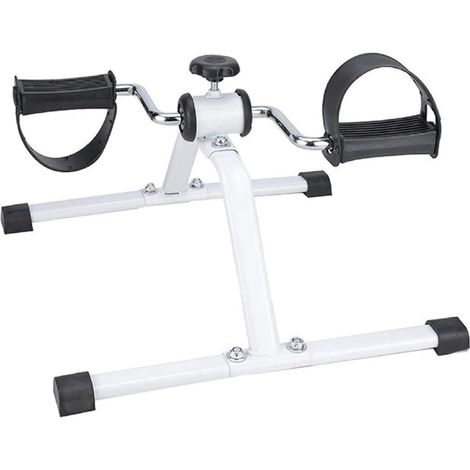 Vélo d'exercice à pédales sous le bureau, mini vélo d'exercice pour les bras et les jambes, vélo portable sous le bureau avec résistance réglable, vélo pliable (1/5)