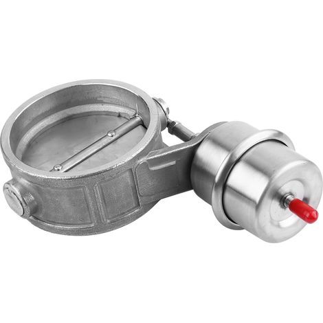 aqxreight Vanne de Découpe Activée à Vide 3 Pouces Dumpt en Acier Inoxydable pour Tuyau de 76 Mm avec Roulement d'extrémité de Tige -2psi à 5,5 Psi Normalement fermé / (Normalement fermé) (1/5)