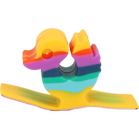 Lot de 8 organiseurs de câbles en forme de canard pour salon de beauté, enrouleurs de fils pour appareils et instruments esthétiques, multicolores (1/5)