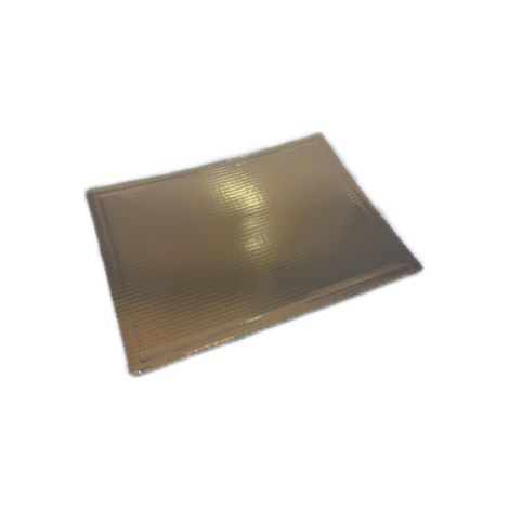 Dicker rechteckiger Goldsockel 60x40 cm 1 Stück.