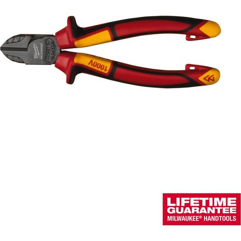 Alicates de corte diagonal aislados Milwaukee 160 mm rojo (1/2)