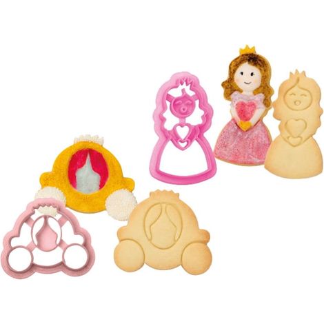 Princess Cutters, 2 piezas, Princesa y Carruaje (1/2)