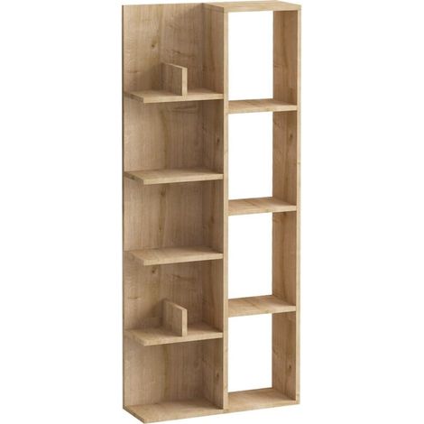 CALICOSY - Bibliothèque 4 niches et 4 étagères H150 cm - LILY