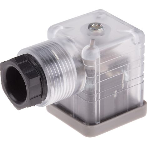 Connecteur de solénoïde, Femelle, 3P+E, Vis 10A, 110 V c.a., PG11 (1/2)