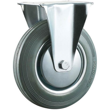 RUOTA PER CARRELLI ø mm 80 - piastra mm 105 x 85 - capacità kg 60