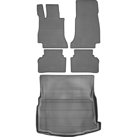 Juego de alfombrillas de goma para coche y alfombrilla para maletero para Mercedes Clase E W213 Sedán (a partir de 2016).