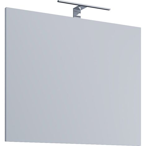 VCB2 Miroir de salle de bain, miroir 60 cm, éclairage inclus, blanc.