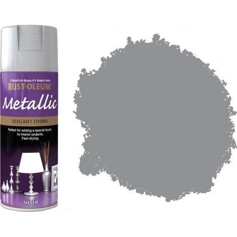 Rust-Oleum Metallic Finish Spray Paint - 400ml - Silver