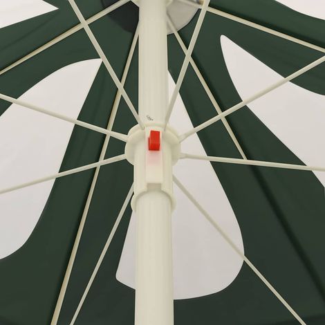 Maison Exclusive - Parasol de plage vert 240 cm (1/5)