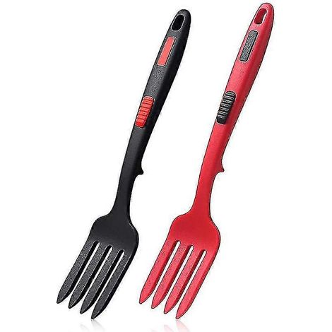 Fourchette flexible en silicone, résistante à la chaleur, compatible lave-vaisselle, pour la cuisine.