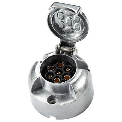 Conector hembra metálico de 7 pines para remolque