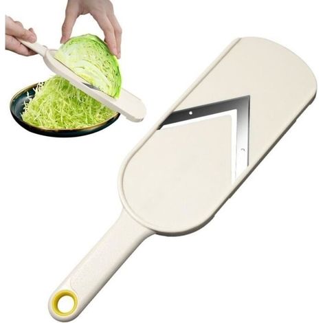 Cabbage Grater, Stainless Steel Kitchen Grater, Essential Kitchen Gadget, Chopper for Vegetables Like Cabbage, Lettuce, Onion (1/4)