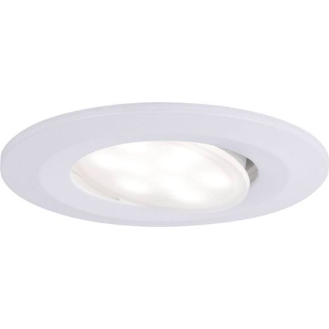 Spot LED encastrable pour salle de bains jeu de 10 65 W blanc mat X236782 (1/5)