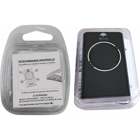 Télécommande pour porte de garage et portail coulissant compatible FAAC XT2 XT4 noire 2 boutons 433 MHz 29 g noir 2 433mhz 29 g – Livraison gratuite