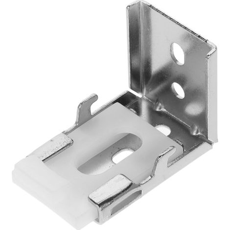 Support de Montage Stable Accessoire Minimaliste Installation Facile en Alliage D'aluminium et Plastique Pince à Rideaux Argentée pour Fixation sans Percer pour Stores Vénitiens (1/5)