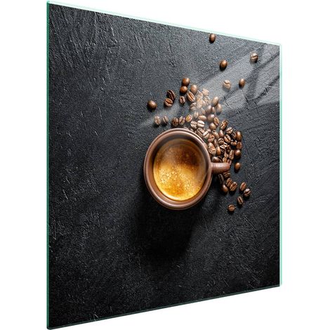 Protezione in vetro per piano cottura 50x52 Caffè (1/5)