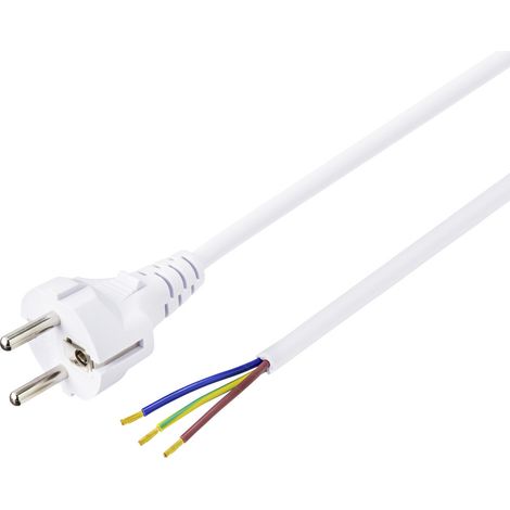 Sygonix SY-5043502 Strom Anschlusskabel  Weiß 1.50 m