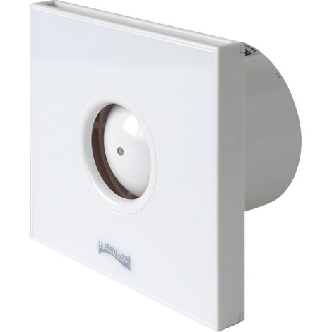 La Ventilazione GIOTTO12B Aspiratore Elicoidale Design Extra Piatto bianco, per Foro diametro 120 mm / 5' (1/4)
